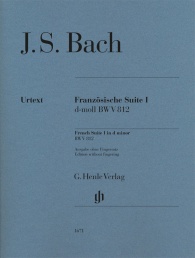 BACH J.S - SUIT FRANCESA Nº 1 RE m BWV 812 URTEXT