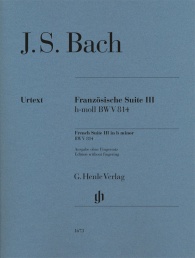 BACH J.S - SUIT FRANCESA Nº 3 SI m BWV 814 URTEXT