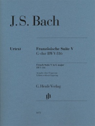 BACH J.S - SUIT FRANCESA Nº 5 SOL M BWV 816 URTEXT