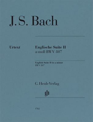 BACH SUIT INGLESA Nº 2 LA m BWV 807 URTEXT DIGITADA