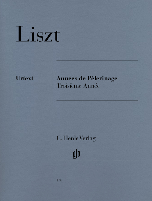 LISZT F. - AÑOS DE PEREGRINAJE V.3 - URTEXT   (P)