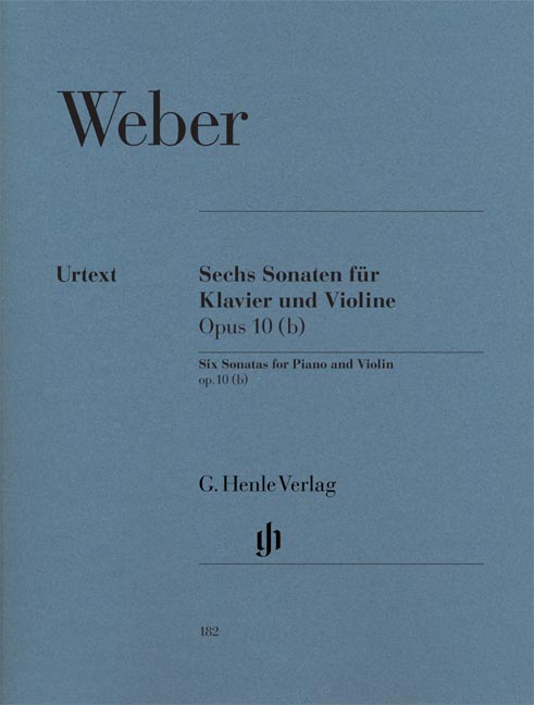 WEBER C.M. - SONATAS (6) OP.10b - URTEXT  (V/P)