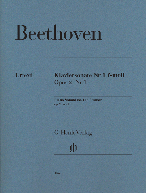 BEETHOVEN L.V. - SONATA Nº1 FA m OP.2 Nº1 - URTEXT = HVE1203