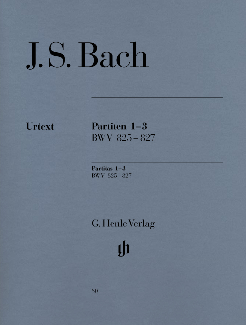 BACH J.S. - PARTITAS V.1 URTEXT (6) - BWV.825-827 DIGITADO