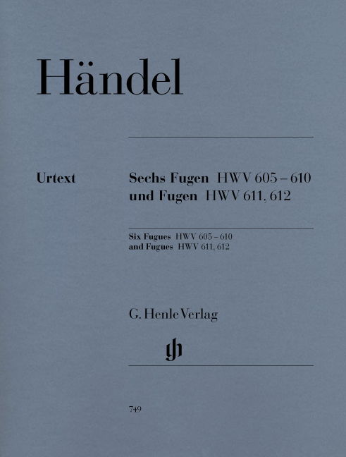 HANDEL G.F. - FUGAS (6)HWV605-610 + FUGAS (2)HWV611,612 URTEXT -