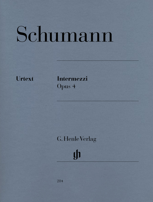 SCHUMANN R. - INTERMEZZI URTEXT - OP.4