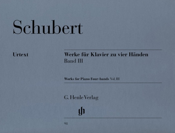 SCHUBERT F. - OBRAS PIANO 4 MANOS V.3 URTEXT-