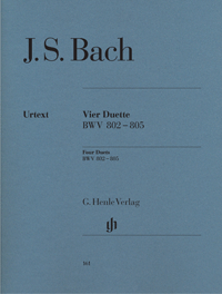 BACH J.S. - DUOS (4) URTEXT - BWV.802-805