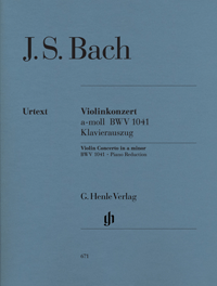 BACH J.S. - CONCIERTO Nº1 LA m URTEXT - BWV.1041