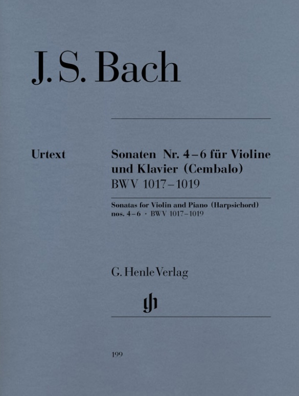 BACH J.S. - SONATAS V.2 (4-6) (6) URTEXT - BWV.1017-1019