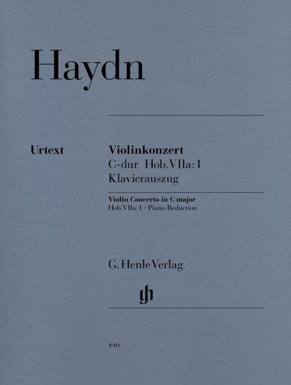 HAYDN J.- CONCIERTO Nº 1 DO M HOB.VIIA 1 URTEXT -VIOLIN Y PIANO -
