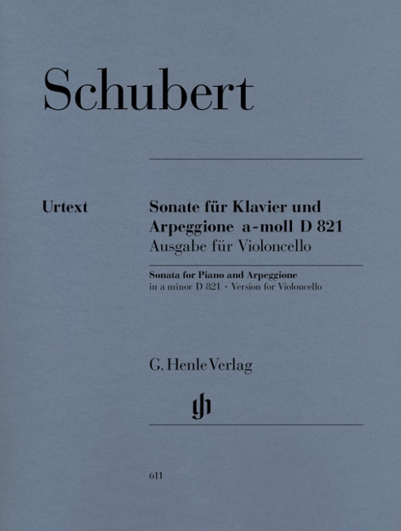SCHUBERT F. - SONATA LA m ARPEGGIONE URTEXT - D.821 (CELLO/PIANO)