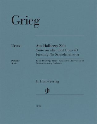 GRIEG E. - SUITE HOLBERG - OP.40 URTEXT (ORQUESTA DIRECTOR)