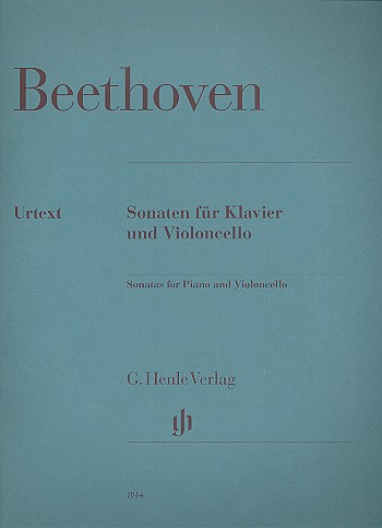 BEETHOVEN L.V. - SONATAS VIOLONCHELO  (5) - OP.5/69/102 URTEXT