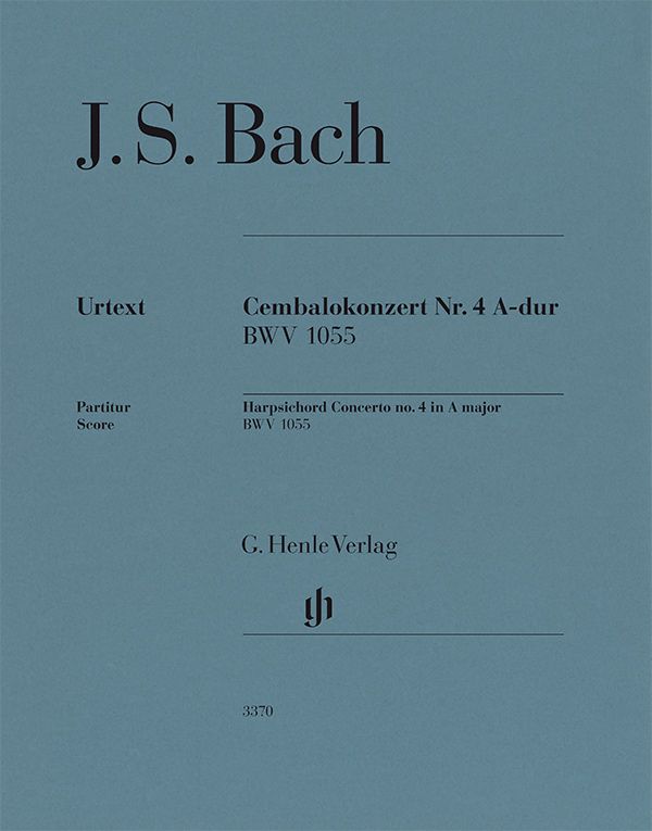 BACH J.S. - CONCIERTO Nº 4 LA M URTEXT - BWV.1055  DIRECTOR URTEXT