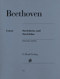 BEETHOVEN L.V. - TRIOS CUERDA Y DUO URTEXT  - OP.3,8 Y 9 Y WoO 32
