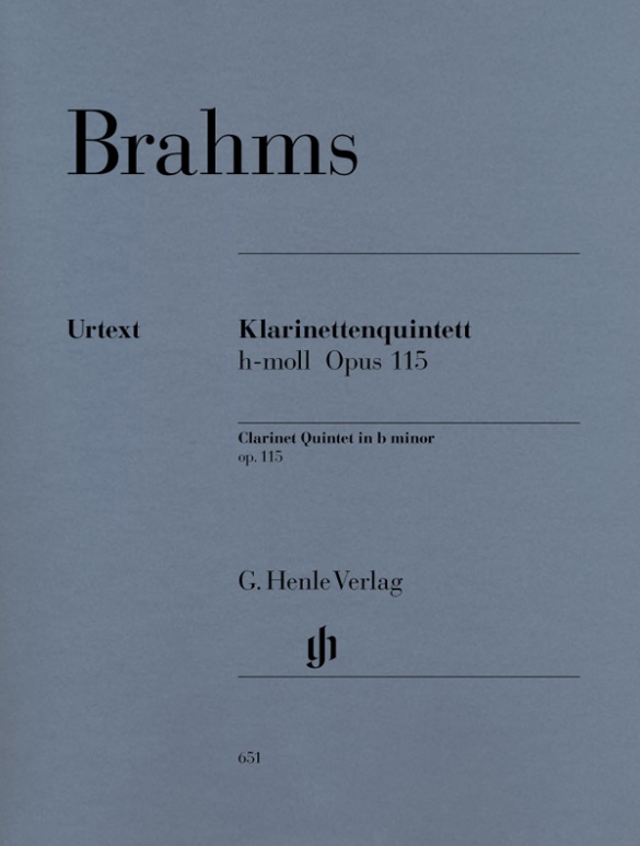 BRAHMS J. - QUINTETO SI m URTEXT (CL(VA)/2V/VA/VC) - OP.115 REV.GRASSI