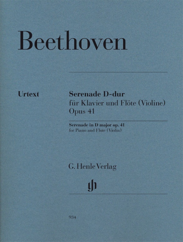 BEETHOVEN L.V. - SERENATA RE M URTEXT - OP.41 (VoFL/P)