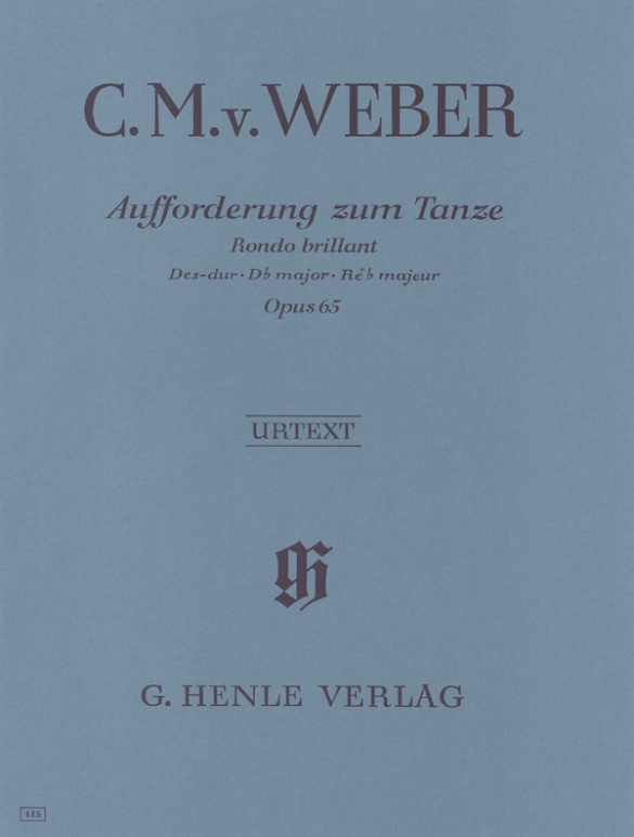 WEBER C.M. - INVITACION A LA DANZA OP.65  URTEXT -