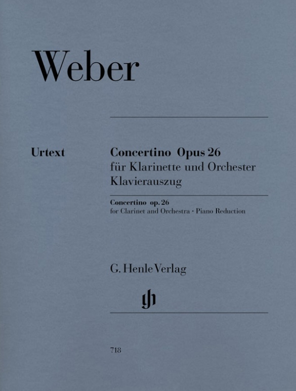 WEBER C.M. - CONCERTINO - OP.26  URTEXT