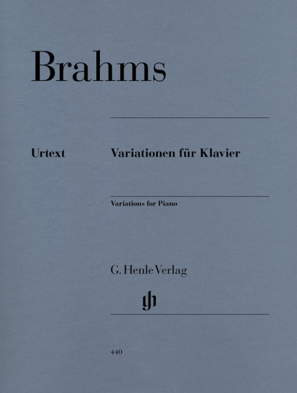 BRAHMS J. VARIACIONES PIANO URTEXT