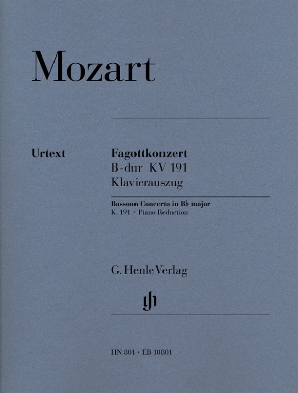 MOZART W.A. - CONCIERTO SIb M - KV.191 URTEXT (HENLE Y BREITKOPF)