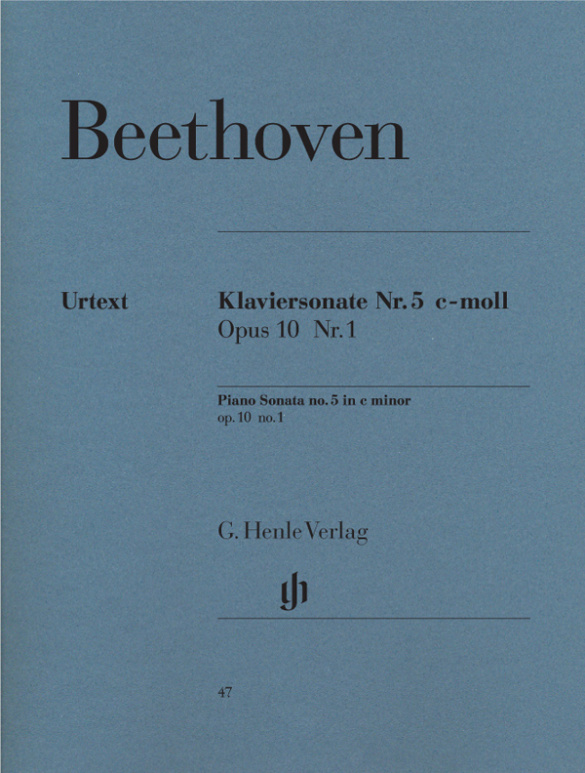 BEETHOVEN L.V. - SONATA Nº5 DO m OP.10 Nº1 URTEXT (P) DIGITADO HANSEN