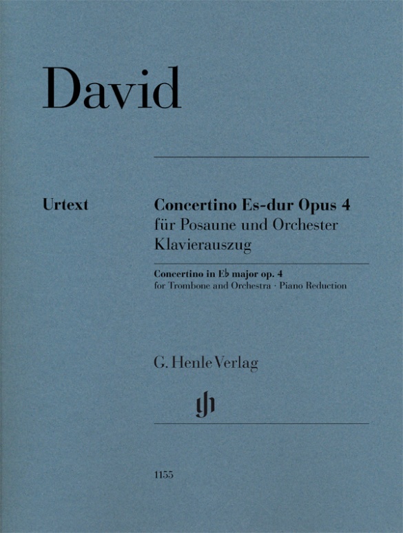 DAVID F. - CONCERTINO OP.4 MIb M (URTEXT) TROMBON Y PIANO)