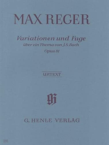 REGER M. - VARIACIONES Y FUGA SOBRE UN TEMA DEBACH OP.81 URTEXT