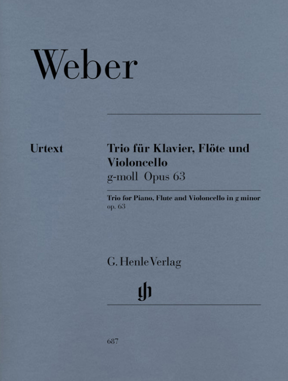 WEBER C.M. - TRIO SOL m URTEXT    FL(V)/VCP - OP.63