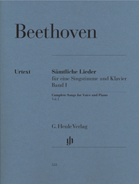 BEETHOVEN L.V. - LIEDERS V.1 URTEXT -