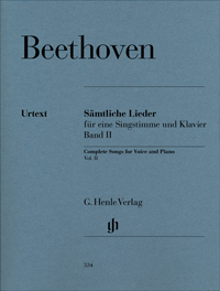 BEETHOVEN L.V. - LIEDERS V.2 URTEXT -