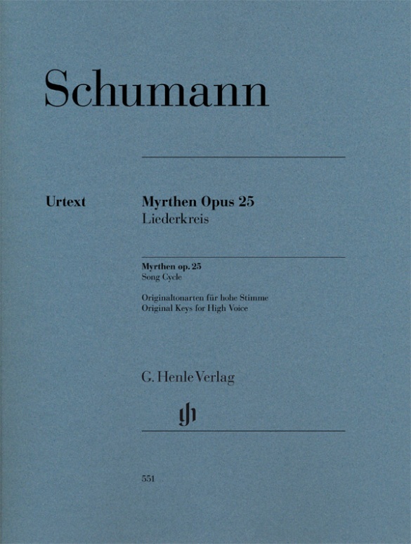 SCHUMANN R. - MYRTHEN OP.25 URTEXT VOZ ALTA