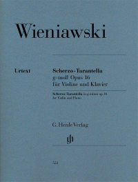 WIENIAWSKI H. - SCHERZO TARANTELA SOL m OP.16 - URTEXT   (V/P)