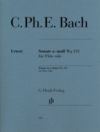 BACH C.P.E. - SONATA LA m WQ.132 - URTEXT   (FL)