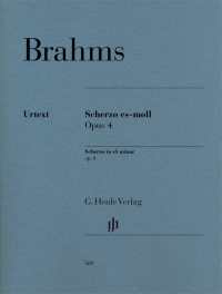 BRAHMS J. - SCHERZO MIb m OP.4 - URTEXT   (P)