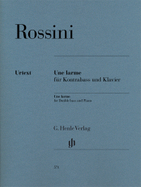 ROSSINI G. - UNA LARME CONTRABAJO URTEXT