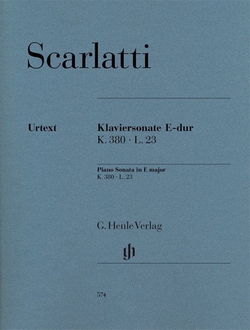 SCARLATTI D. - SONATA MI M K.380 L.23  URTEXT -