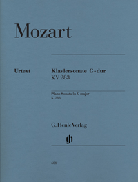 MOZART W.A. - SONATA SOL M KV.283  URTEXT -
