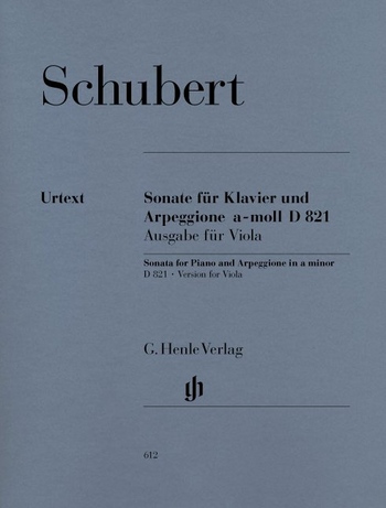 SCHUBERT F. - SONATA  ARPEGGIONE D.821 URTEXT- VIOLA Y PIANO