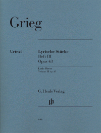 GRIEG E. - PIEZAS LIRICAS V.3 OP.43 URTEXT