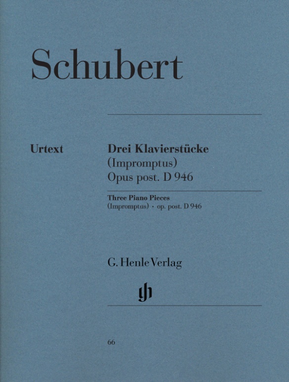SCHUBERT F. - PIEZAS (3)  URTEXT D946 PIANO