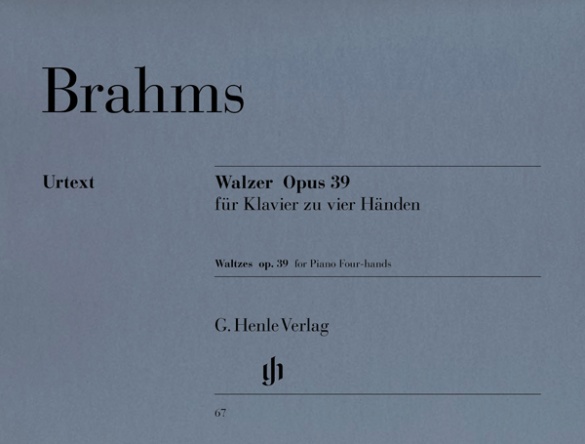BRAHMS J. - VALSES (16) - OP.39 URTEXT - (P4M)