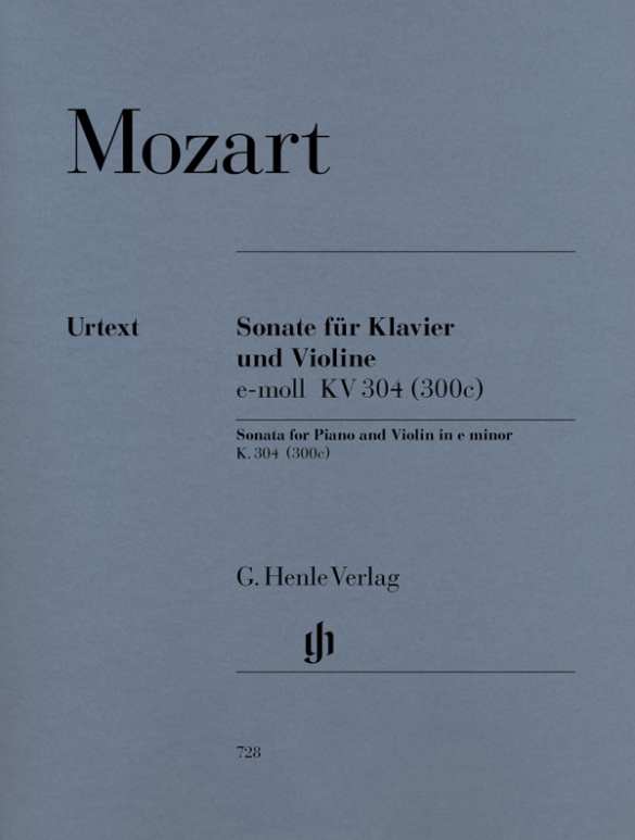 MOZART W.A. - SONATA MI m - KV.304 (300C)     -V/P