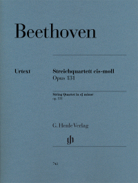 BEETHOVEN L.V. - CUARTETO Nº14 DO# m 2V/VA/VC OP.131  URTEXT -