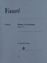 FAURE G. - TEMA Y VARIACION OP.73  URTEXT -