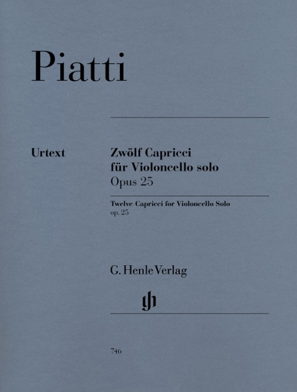 PIATTI A. - CAPRICHOS(12) OP. 25 (CELLO) URTEXT