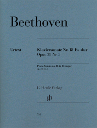 BEETHOVEN L.V. - SONATA Nº18 MIb M OP.31 Nº3  URTEXT -