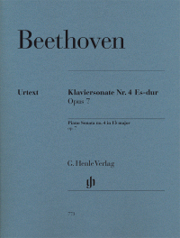 BEETHOVEN L.V. - SONATA Nº 4 MIb M URTEXT - OP.7    (P)