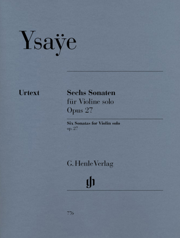 YSAYE E. - SONATAS (6) (VIOLIN SOLO) - OP.27
